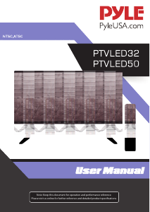 Manual Pyle PTVLED50.5 LED Television
