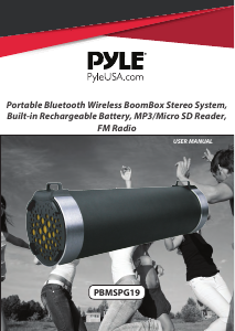 Manual Pyle PBMSPG19 Speaker