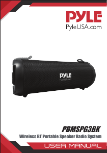 Manual Pyle PBMSPG3BK Speaker