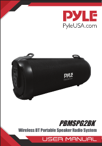 Manual Pyle PBMSPG2BK Speaker