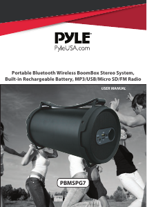 Manual Pyle PBMSPG7 Speaker