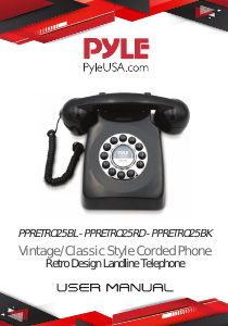 Manual Pyle PPRETRO25BL Phone