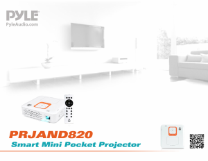 Manual Pyle PRJAND820 Projector