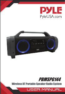 Manual Pyle PBMSPG144 Stereo-set