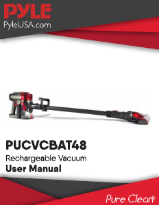 Manual Pyle PUCVCBAT48 Vacuum Cleaner