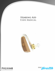 Manual Pyle PHLHA48 Hearing Aid