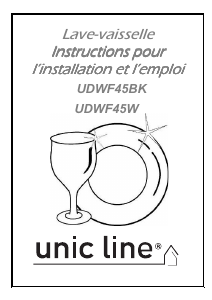 Mode d’emploi Unic Line UDWF45W Lave-vaisselle