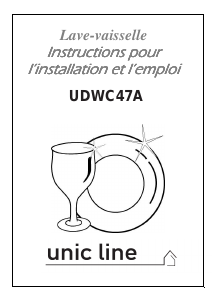 Mode d’emploi Unic Line UDWC47A Lave-vaisselle