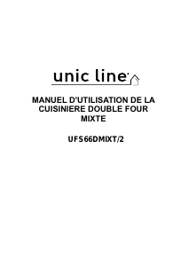 Mode d’emploi Unic Line UFS66DMIXT/2 Cuisinière