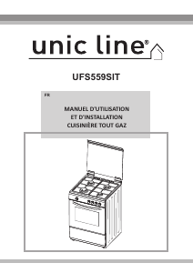 Mode d’emploi Unic Line UFS559SIT Cuisinière