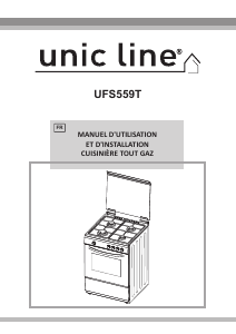 Mode d’emploi Unic Line UFS559T Cuisinière