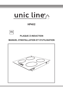 Mode d’emploi Unic Line HP4I/2 Table de cuisson