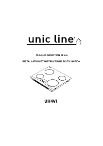 Mode d’emploi Unic Line UH4VI Table de cuisson