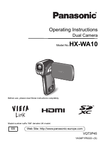 Manual Panasonic HX-WA10EB Camcorder