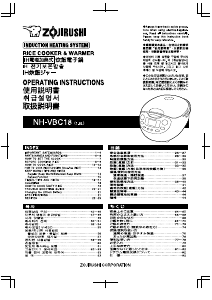 Handleiding Zojirushi NH-VBC18 Rijstkoker