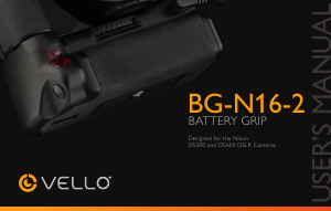 Handleiding Vello BG-N16-2 Battery grip