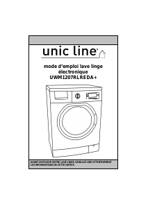Mode d’emploi Unic Line UWM1207RLREDA+ Lave-linge