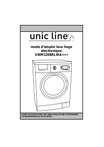 Mode d’emploi Unic Line UWM1208RLWA+++ Lave-linge
