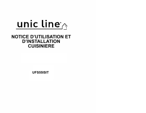 Mode d’emploi Unic Line UFS55ISIT Cuisinière