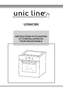 Mode d’emploi Unic Line UO66CBK Four