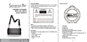 Handleiding SereneLife SLBSP12 Luidspreker