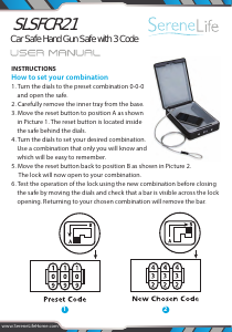 Manual SereneLife SLSFCR21 Safe