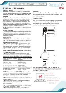 Handleiding SereneLife SLLMP12 Lamp