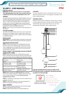 Manual SereneLife SLLMP21 Lamp