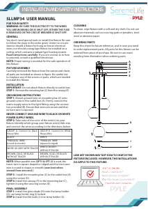 Manual SereneLife SLLMP34 Lamp