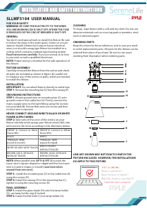 Manual SereneLife SLLMP3104 Lamp