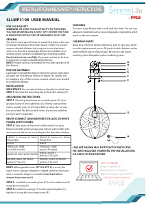 Manual SereneLife SLLMP3108 Lamp