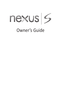 Handleiding Samsung GT-I9023 Nexus S Mobiele telefoon