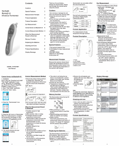 Handleiding Pyle PHTM10BTGR Thermometer