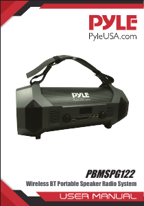 Manual Pyle PBMSPG122 Stereo-set