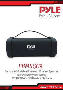 Manual Pyle PBMSQG9 Speaker