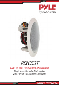 Manual Pyle PDIC53T Speaker