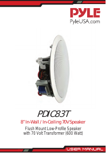 Manual Pyle PDIC83T Speaker