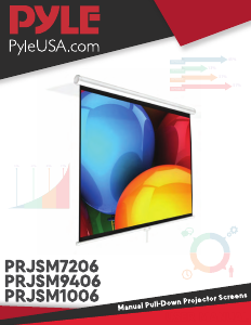 Manual Pyle PRJSM7206 Projector Screen