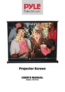 Manual Pyle PRJTP46 Projector Screen