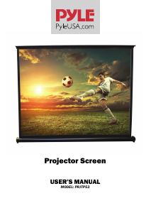 Manual Pyle PRJTP53 Projector Screen