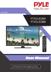 Manual Pyle PTVDLED22 LED Television