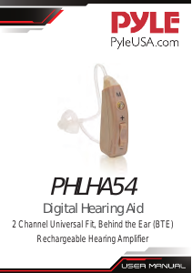 Manual Pyle PHLHA54.7 Hearing Aid