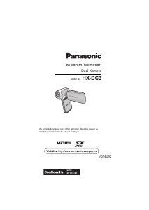 Kullanım kılavuzu Panasonic HX-DC3EB Kaydedici kamera