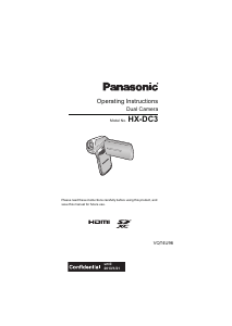Manual Panasonic HX-DC3GC Camcorder