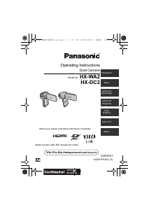 Manual Panasonic HX-WA2EB Camcorder