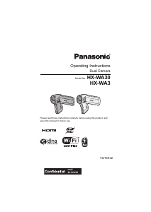 Handleiding Panasonic HX-WA3GA Camcorder