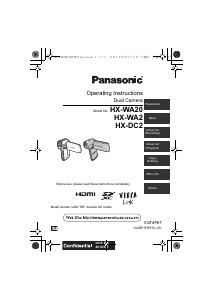 Manual Panasonic HX-WA20EB Camcorder