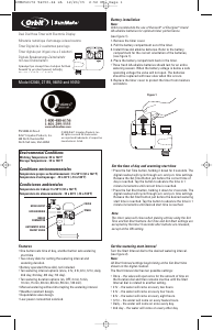 Manuale Orbit 91050 SunMate Centralina irrigazione
