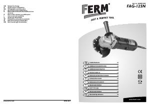 Mode d’emploi FERM AGM1002 Meuleuse angulaire