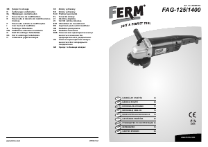 Vadovas FERM AGM1003 Kampinis šlifuoklis